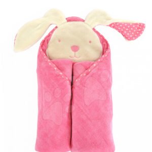 toTs-smarTrike dětská osuška s kapucí zajíček 180102 růžová