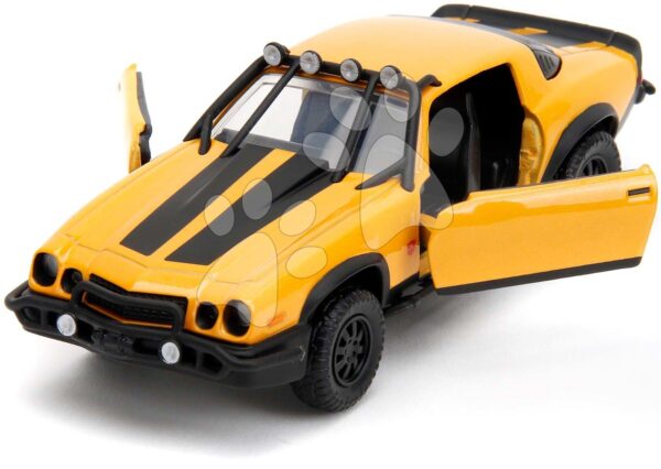 Autíčko Chevrolet Camaro 1977 Bumblebee Transformers T7 Jada kovové s otevíratelnými dveřmi 1:32