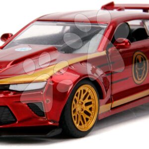 Autíčko Chevy Camaro 2016 Iron Man Marvel Jada kovové s otevíratelnými dveřmi délka 13 cm 1:32