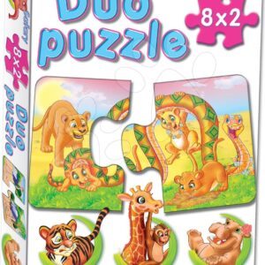 Dohány baby dětské puzzle 8 obrázků Duo Safari 638-3