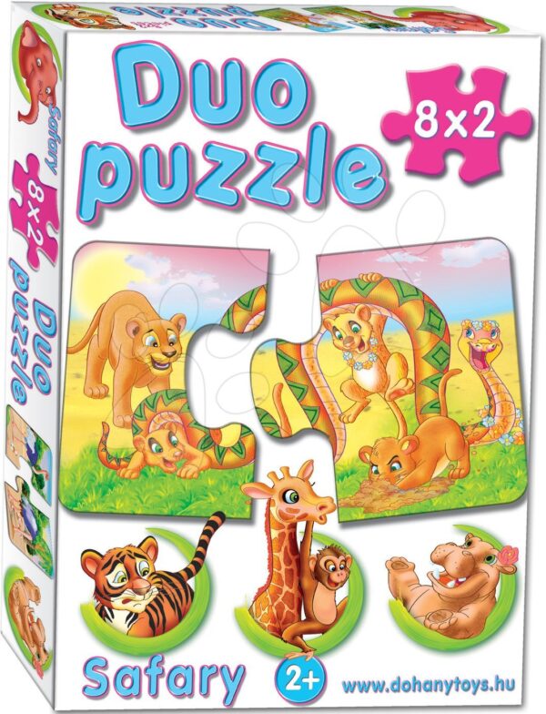 Dohány baby dětské puzzle 8 obrázků Duo Safari 638-3