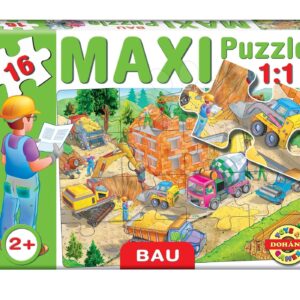 Dohány baby dětské puzzle Maxi Staveniště 16 dílků 640-5 barevné