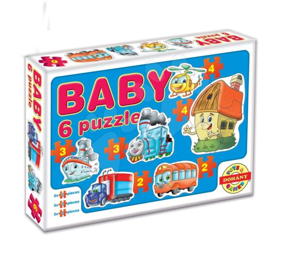 Dohány baby puzzle dopravní prostředky 6 obrázkové 635-2