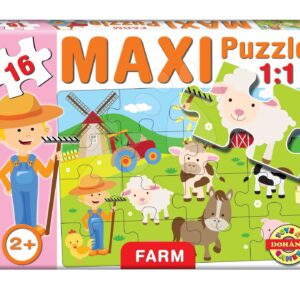 Dohány baby puzzle pro děti Maxi Farma 16 dílků 640-4