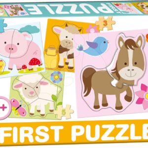 Dohány dětské puzzle 4-obrázkové Baby First Farma 639