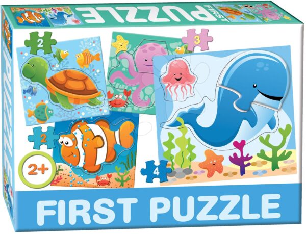 Dohány dětské puzzle 4-obrázkové Baby First Oceán 639-2
