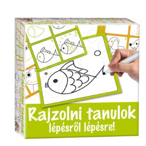 Dohány naučná hra tabule Kresli a zmaž zelená – Učíme se kreslit krok za krokem zvířátka 506-1