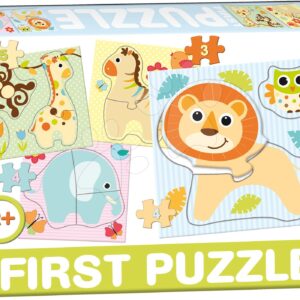 Dohány puzzle 4-obrázkové Baby First Safari 639-6