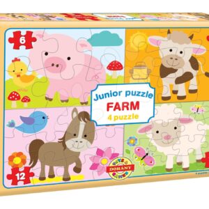 Dohány puzzle Junior Farm 4 Domácí zvířátka 502-9