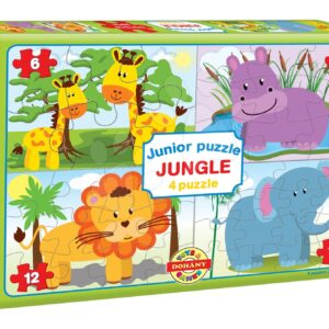 Dohány puzzle Junior Jungle 4 Zvířátka z džungle 502-10