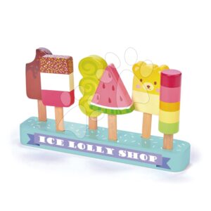 Dřevěné nanuky Ice Lolly Shop Tender Leaf Toys 6 druhů na stojanu