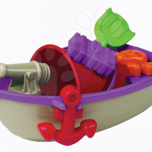 Écoiffier plastová loď 151-1 fialovo-šedá