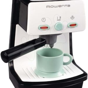 Espresso kávovar elektronický Rowenta Electronic Smoby se zvukem a světlem a šálek na kávu šedo-olivový