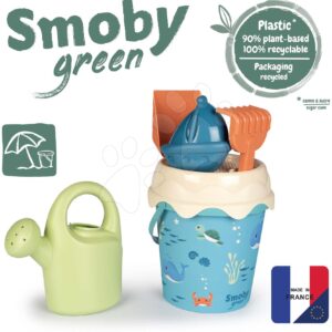 Kyblíček set z cukrové třtiny Ocean Bio Sugar Cane Bucket Smoby 6 dílů z kolekce Smoby Green 100% recyklovatelný od 18 měsíců