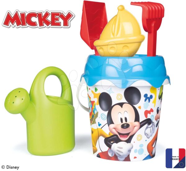 Kyblík set Mickey Garnished Bucket Smoby s konví 17 cm vysoký od 18 měsíců