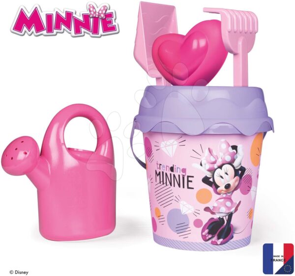 Kyblík set Minnie Garnished Bucket Smoby s konví 17 cm vysoký od 18 měsíců