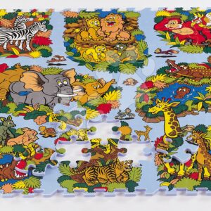Lee pěnové puzzle pro děti Animal Land Svět zvířat TM007 barevné