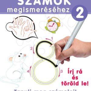 Naučná hra tabule Piš a smaž Dohány sešit 2 fialová – Učíme se čísla pomocí obrazů