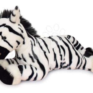 Plyšová zebra Zephir the Zebra Histoire d’Ours černo-bílá 35 cm v dárkovém balení od 0 měsíců