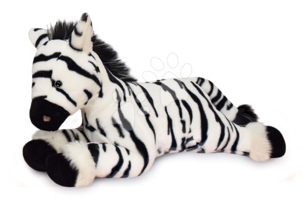 Plyšová zebra Zephir the Zebra Histoire d’Ours černo-bílá 35 cm v dárkovém balení od 0 měsíců