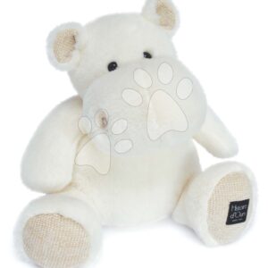 Plyšový hroch Hip' Chic Hippo Cocooning Histoire d’ Ours bílý 40 cm od 0 měsíců