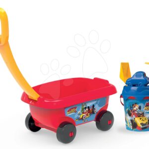 Smoby dětský vozík na tahání Mickey s kbelík setem 867003