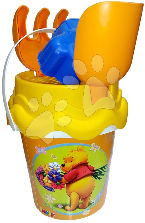 Smoby malý kbelík set Medvídek Pú 40102 žlutý