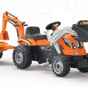 Smoby traktor Builder Max 710110 oranžový