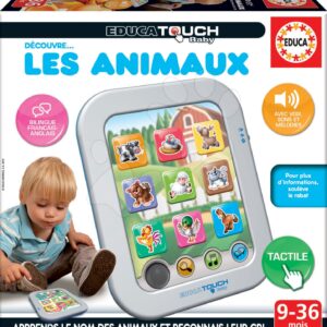 Tablet elektronický Zvířátka Lex Animaux Educa pro děti od 9-36 měsíců francouzský