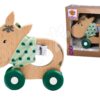 Dřevěné zvířátko oslík Baby HIPP Push Donkey Eichhorn s textilním hadříkem od 12 měsíců - Image 2