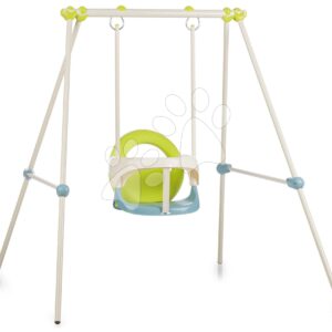 Houpačka s kovovou konstrukcí Metal Baby Swing 120 cm Smoby od 6 měsíců