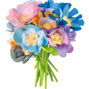 Kytice květin jako náhrada ke květinářství Flower Market Smoby na výrobu vlastní kytice 95 dílů