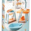 Pečovatelská sada pro panenku Nursery 3v1 Écoiffier přebalovací stolek jídelní židle a vanička s nočníkem od 18 měsíců - Image 2