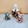 Plyšová kočička Baby Cat White Histoire d’ Ours bílá 18 cm v dárkovém balení od 0 měsíců - Image 2