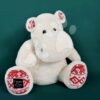 Plyšový hroch Christmas White Hippo Cocooning Histoire d’ Ours bílý 40 cm od 0 měsíců - Image 2