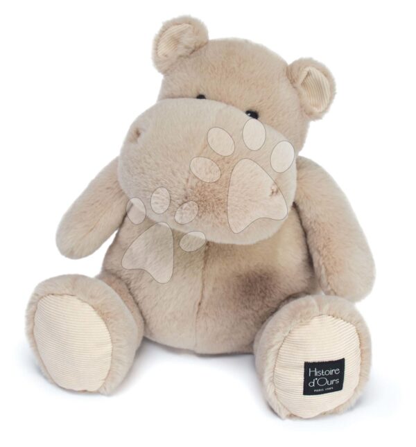 Plyšový hroch Hip' Cool Hippo Cocooning Histoire d’ Ours béžový 40 cm od 0 měsíců