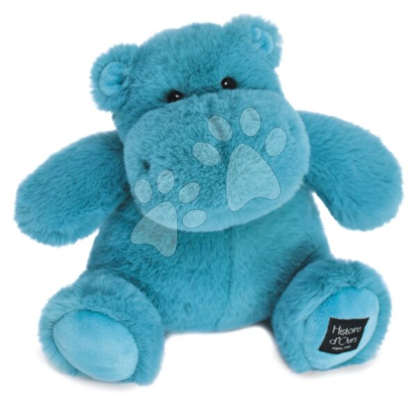 Plyšový hroch Hip' United Hippo Exotique Histoire d’ Ours modrý 25 cm od 0 měsíců