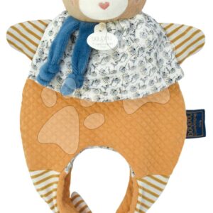 Plyšový medvídek na loutkové divadlo Doudou Amusette 3v1 Doudou et Compagnie žlutý 30 cm od 0 měsíců