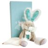 Plyšový zajíček Bunny Almond Lapin de Sucre Doudou et Compagnie tyrkysový 31 cm v dárkovém balení od 0 měsíců - Image 2