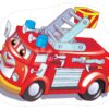 Puzzle podlahové hasičské auto Dohány velké 12 dílů od 24 měsíců - Image 2