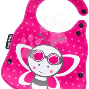 Bryndák pro děti a držák na láhev Včelka Baby Bib & Bottle Holder toTs-smarTrike růžový od 0 měsíců