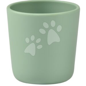 Kelímek pro miminka Silicone Glass Beaba Sage Green ze silikonu zelený od 4 měsíců