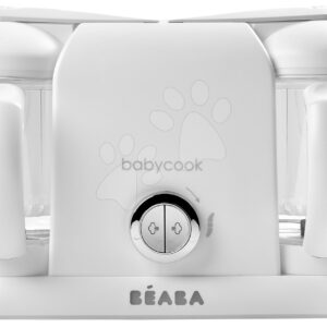 Parní vařič a mixér Beaba Babycook® Duo Plus White Silver dvojitý od 0 měsíců