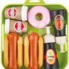Potraviny na tácku Hot Dog 100% Chef Écoiffier s kečupem a majonézou 10 dílů od 18 měsíců - Image 2