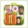 Potraviny na tácku Hot Dog 100% Chef Écoiffier s kečupem a majonézou 10 dílů od 18 měsíců - Image 3