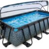pískovou filtrací a tepelným čerpadlem Stone pool Exit Toys ocelová konstrukce 400*200*100 cm šedý od 6 let