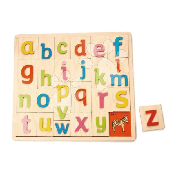 Dřevěná abeceda s obrázky Alphabet Pictures Tender Leaf Toys 27 dílů od 18 měsíců