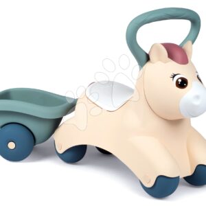 Odrážedlo s přívěsem Baby Pony Ride On Little Smoby ergonomicky tvarované s velkým držadlem pro nejmenší od 12 měsíců