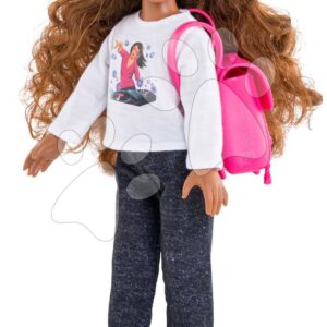 Panenka Melody Shopping Set Corolle Girls s dlouhými hnědými vlasy 28 cm 6 doplňků od 4 let