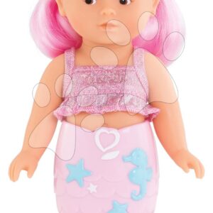 Panenka Mořská panna Nerina Mini Mermaid Corolle s hnědýma očima a růžovými vlasy 20 cm